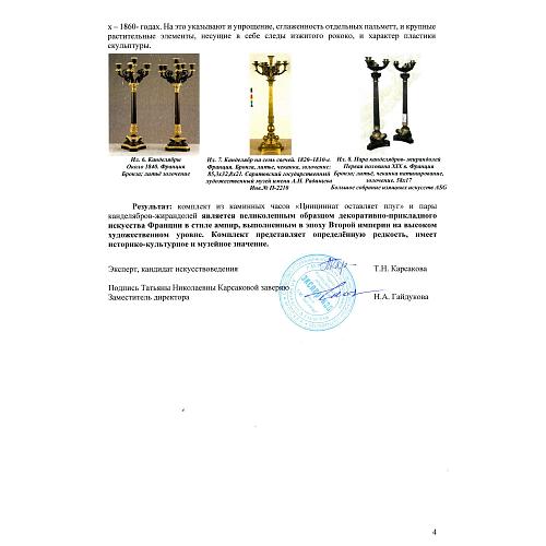 Экспертное заключение НИНЭ им. П.М. Третьякова.