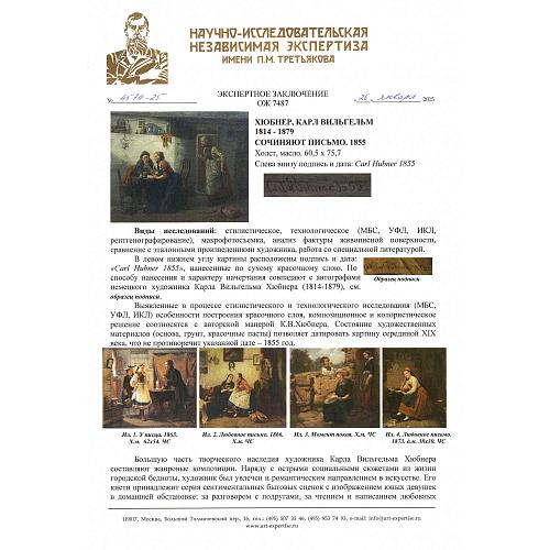 Экспертное заключение НИНЭ им. П.М. Третьякова