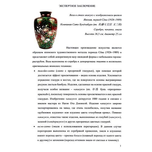 Экспертное заключение